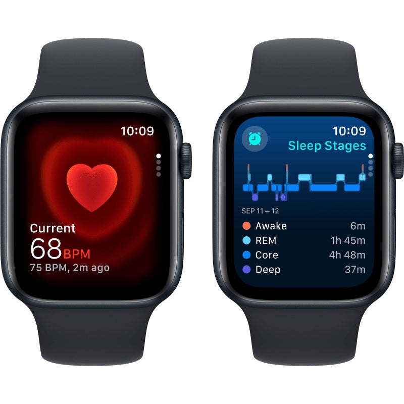 Apple Watch SE GPS 44 mm, Midnight Case with Sport Band, M/L – Renow