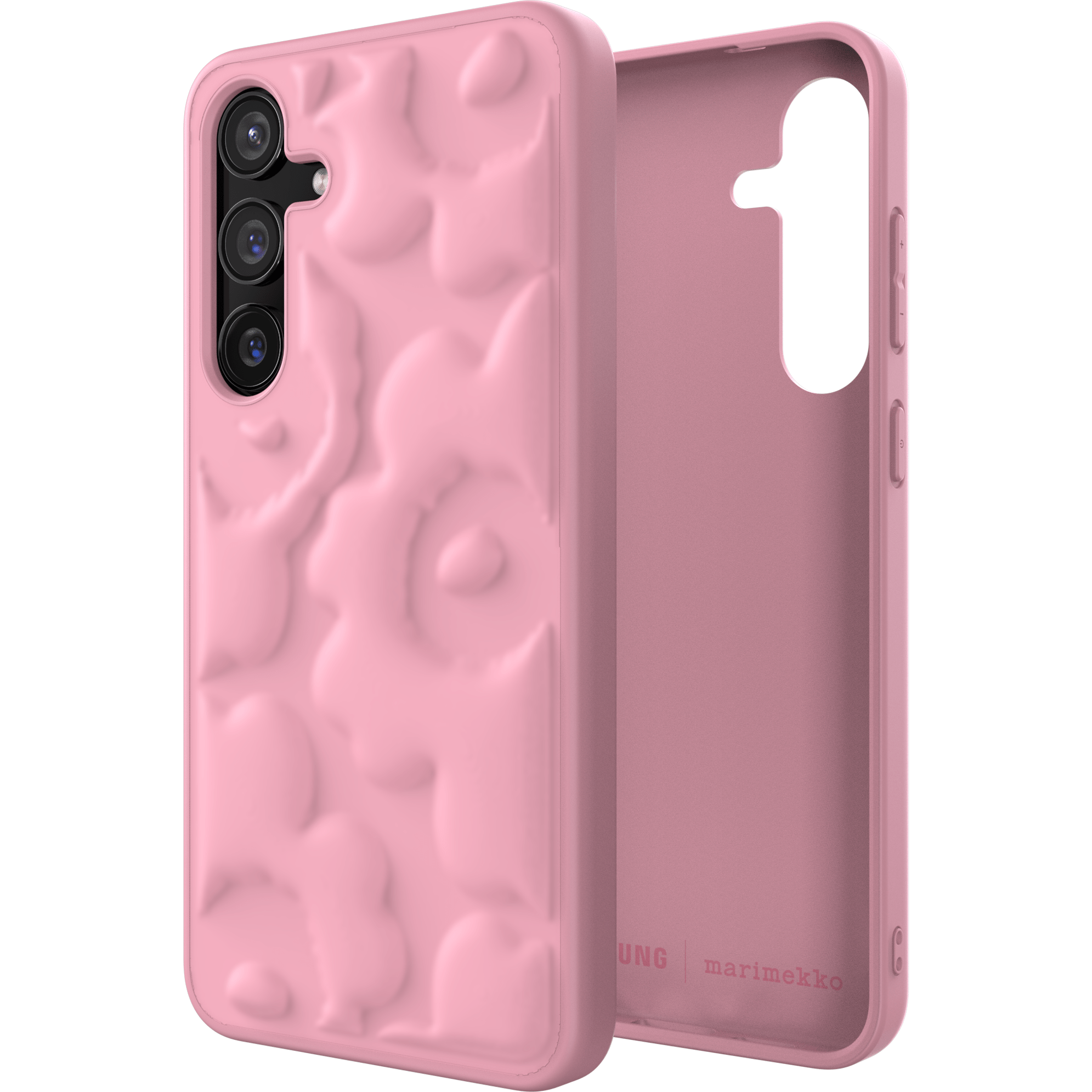 Samsung x Marimekko Embossed Case, Samsung Galaxy S24+, Pink