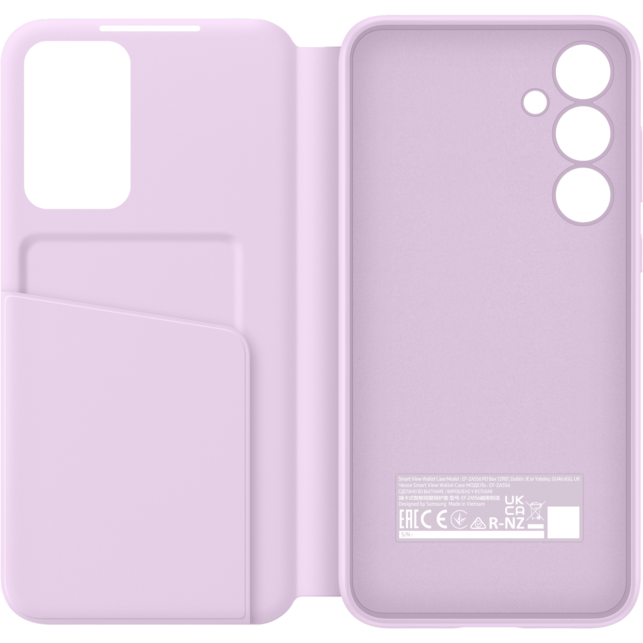 Samsung Smart View Wallet Case A55 Lavender