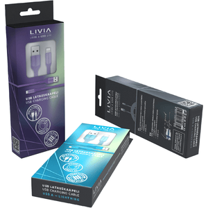 Livia USB-A to Lightning Cable, Purple