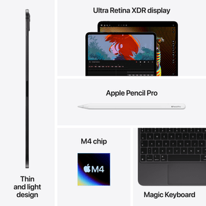 Apple iPad Pro 11-inch M4 256GB WiFi 2024, Space Black MVV83