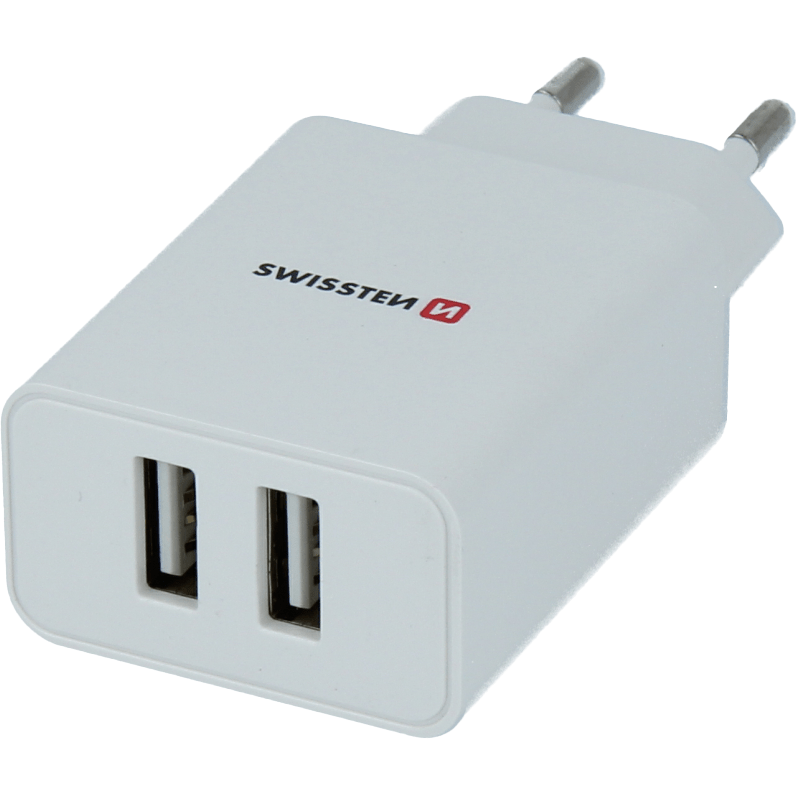 Swissten travel charger 2.1A + USB-A-Lightining charging cable