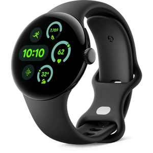 Google Pixel Watch 3 Smartwatch, 45mm, Black/Obsidian