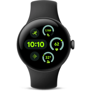 Google Pixel Watch 3 Smartwatch, 45mm, Black/Obsidian
