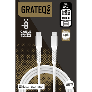 Grateq Pro USB-C - MFi Lightning Cable 2.25m