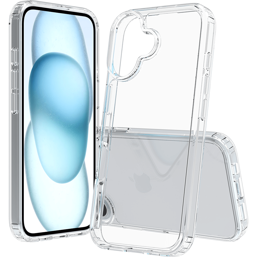 Screenor Bumper Case for iPhone 16, Transparent