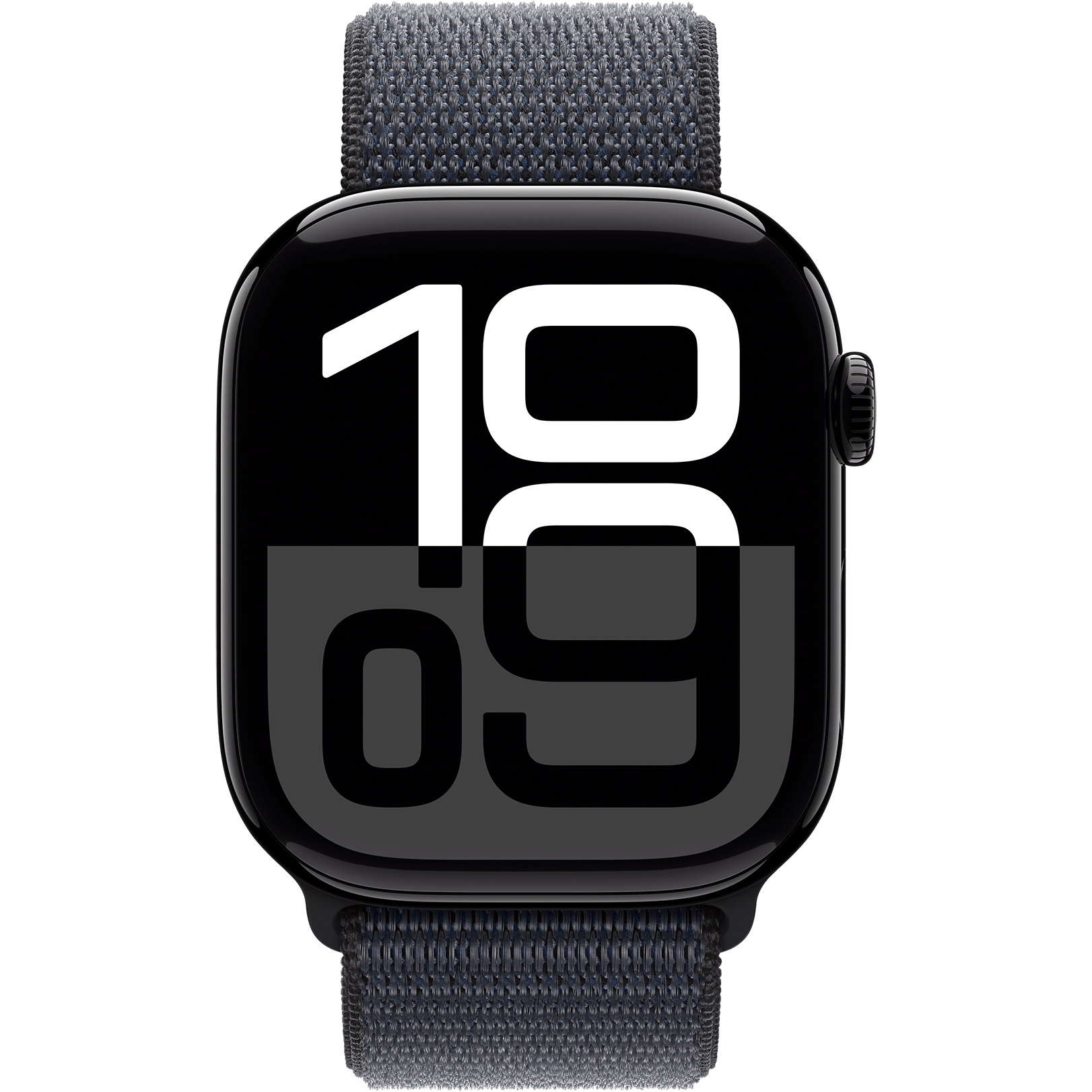 Apple Watch Series 10 GPS, 46 mm, Jet Black Aluminum Case with Ink Sport Loop