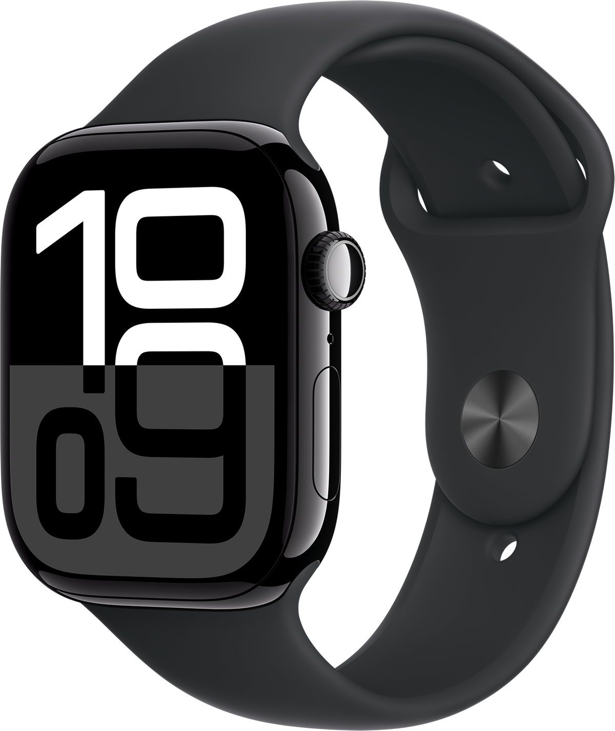 Apple Watch Series 10, 46mm, Sport Band, S/M, Jet Black
