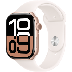 Apple Watch Series 10 GPS+Cell 46mm , M/L, Rose Gold Alum Case and Blush Sport Band