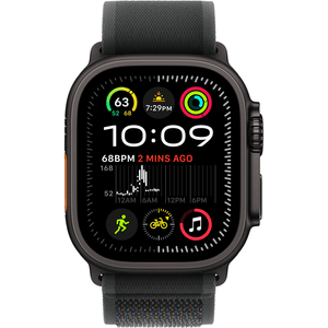 Apple Watch Ultra 2, 49mm Black Titanium with Black Trail Loop, M/L
