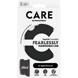 PANZER CARE CASE FASH BLACK W MAGSAFE IPHONE 16