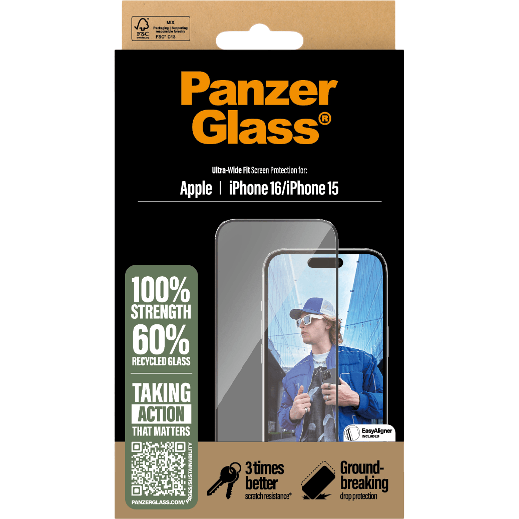 PANZERGLASS APPLE IPHONE 15/16 UWF
