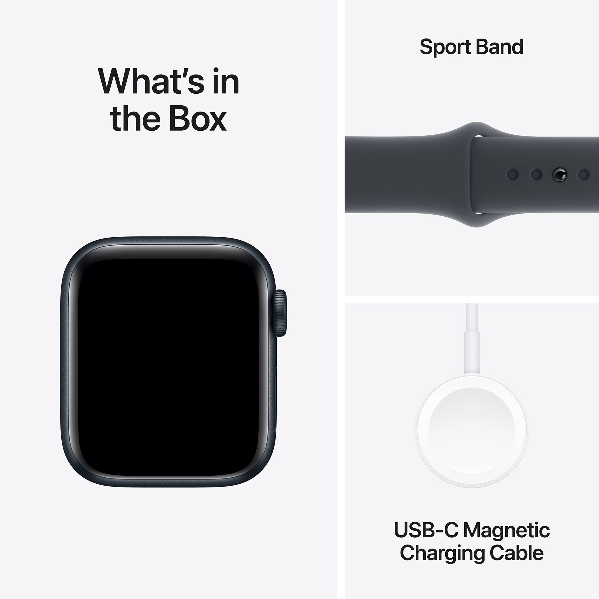 Apple Watch SE GPS + Cell 40mm with Aluminum Case and Sport Band, Midnight, M/L
