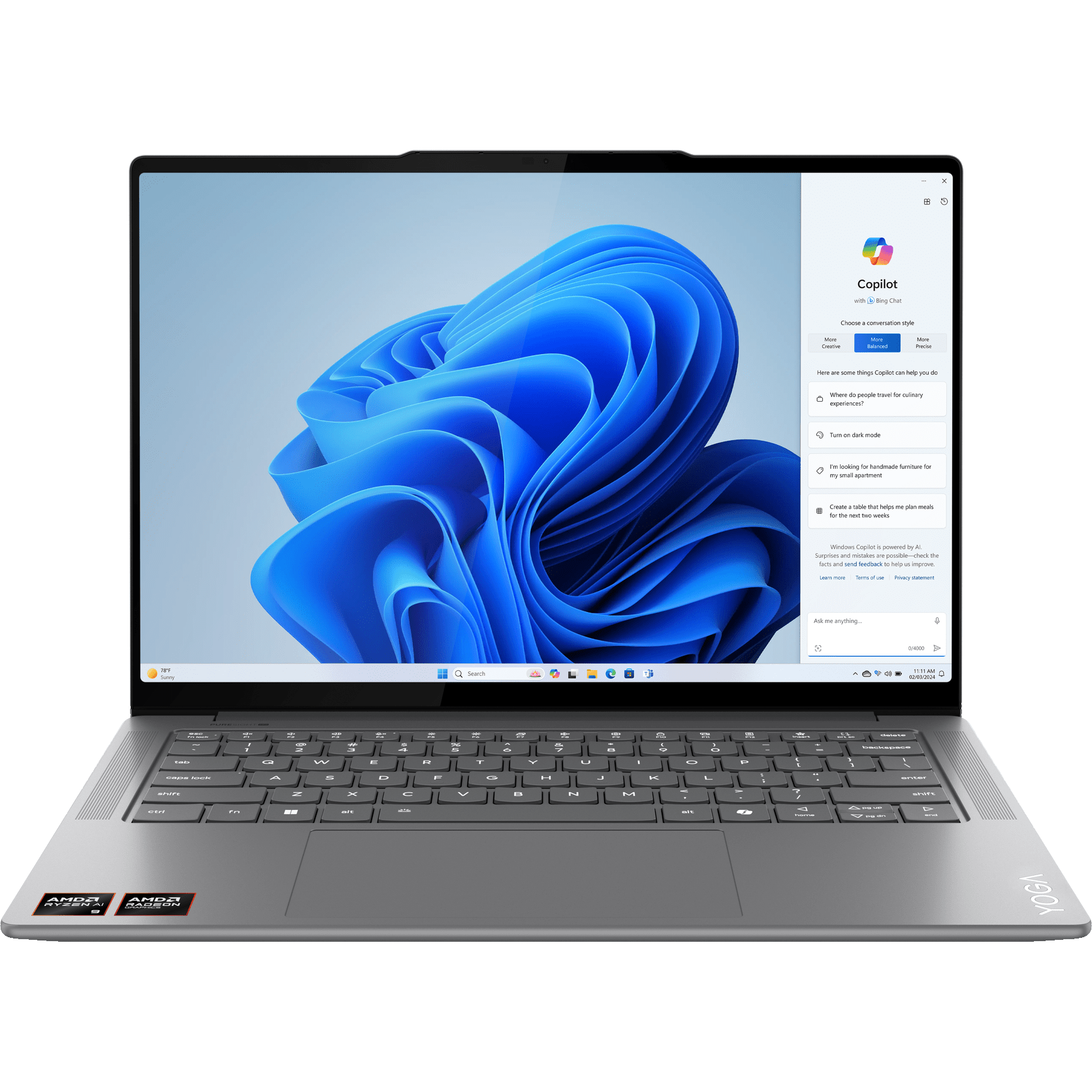 LENOVO YOGA PRO 7 14.5 2.8K OLED 120HZ/AI R9-365/3