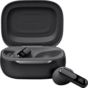 JBL Live Beam 3 Noise-Cancelling In-Ear Headphones, Black