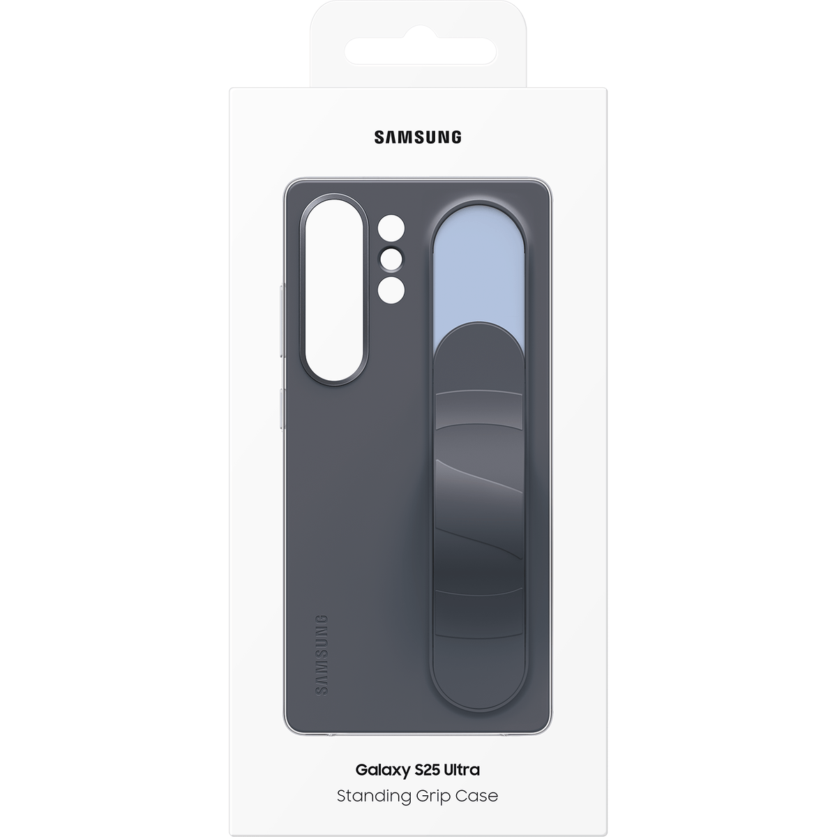 Samsung Galaxy S25 Ultra Standing Grip Protective Case, Black / Blue