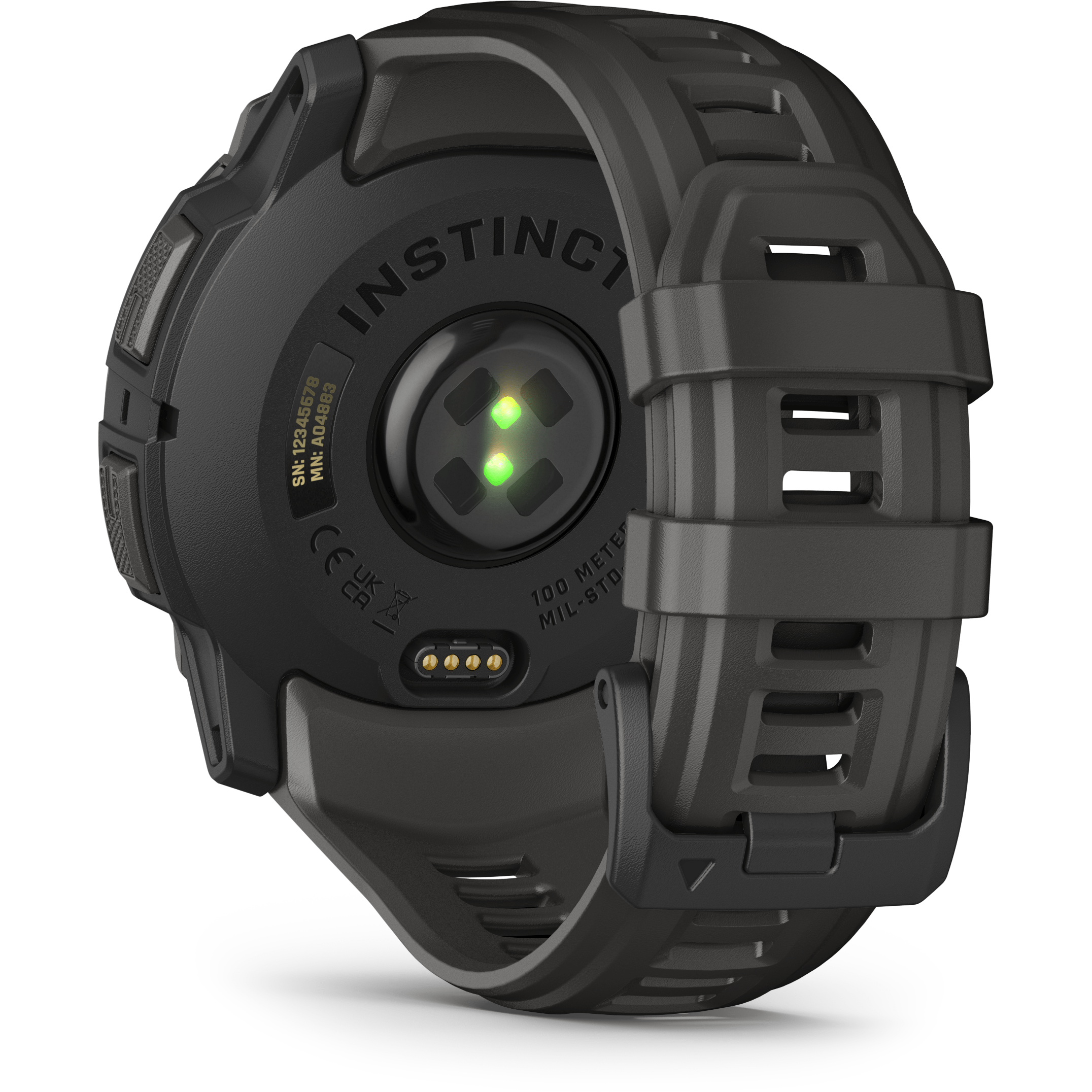 Instinct 3 – 50 mm, AMOLED, Musta ja grafiitinharm
