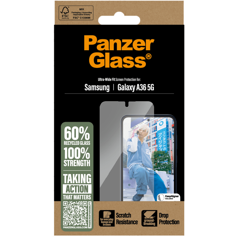 PanzerGlass Ultra-Wide Screen Protector for Samsung Galaxy A36 5G