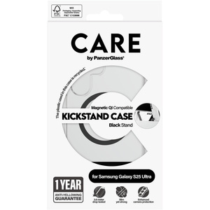 Care by PanzerGlass Kickstand Qi Protective Case for Samsung Galaxy S25 Ultra