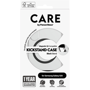 Care by PanzerGlass Kickstand Qi Case for Samsung Galaxy S25