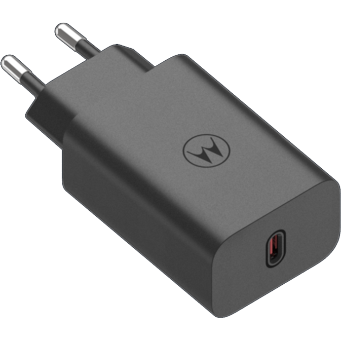 Motorola 68W Turbo USB-C Charger, Black