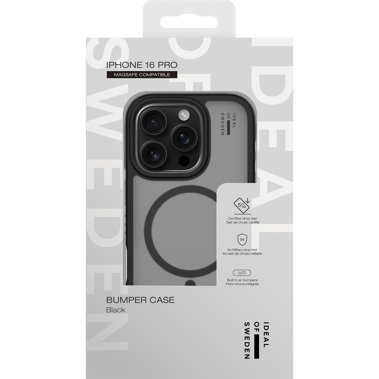 Ideal Bumper Case Safe iPhone 16 Pro, Black