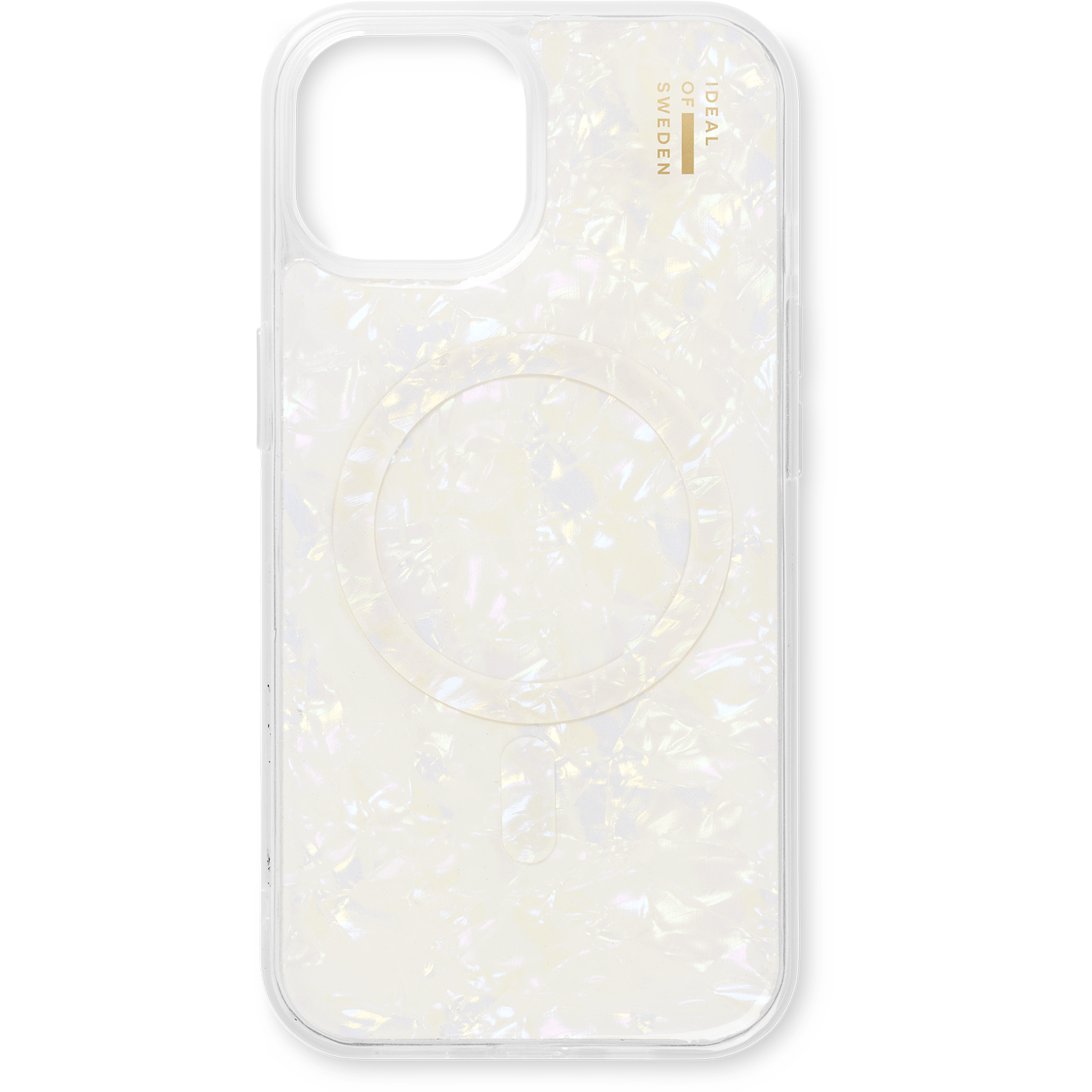 Ideal of Sweden Pearlised Case with Magsafe for iPHone 13/14 /15/16e, White