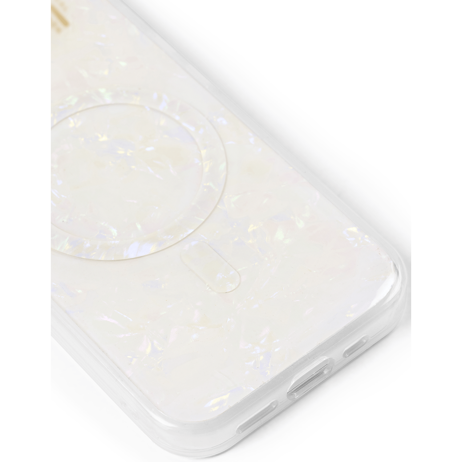 Ideal of Sweden Pearlised Case with Magsafe for iPHone 13/14 /15/16e, White