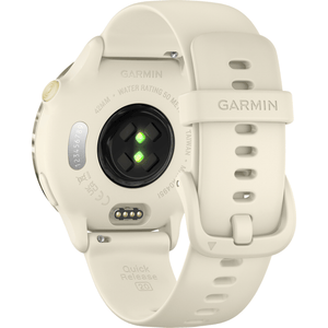 Garmin Vivoactive 6 GPS Smartwatch, Bone/Lunar Gold
