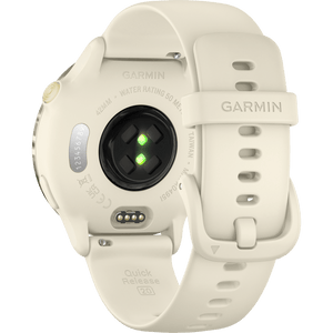 Garmin Vivoactive 6 GPS Smartwatch, Bone/Lunar Gold