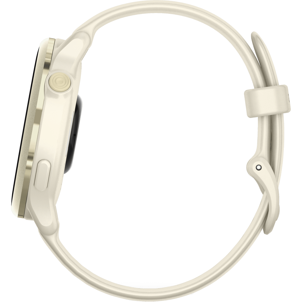 Garmin Vivoactive 6 GPS Smartwatch, Bone/Lunar Gold