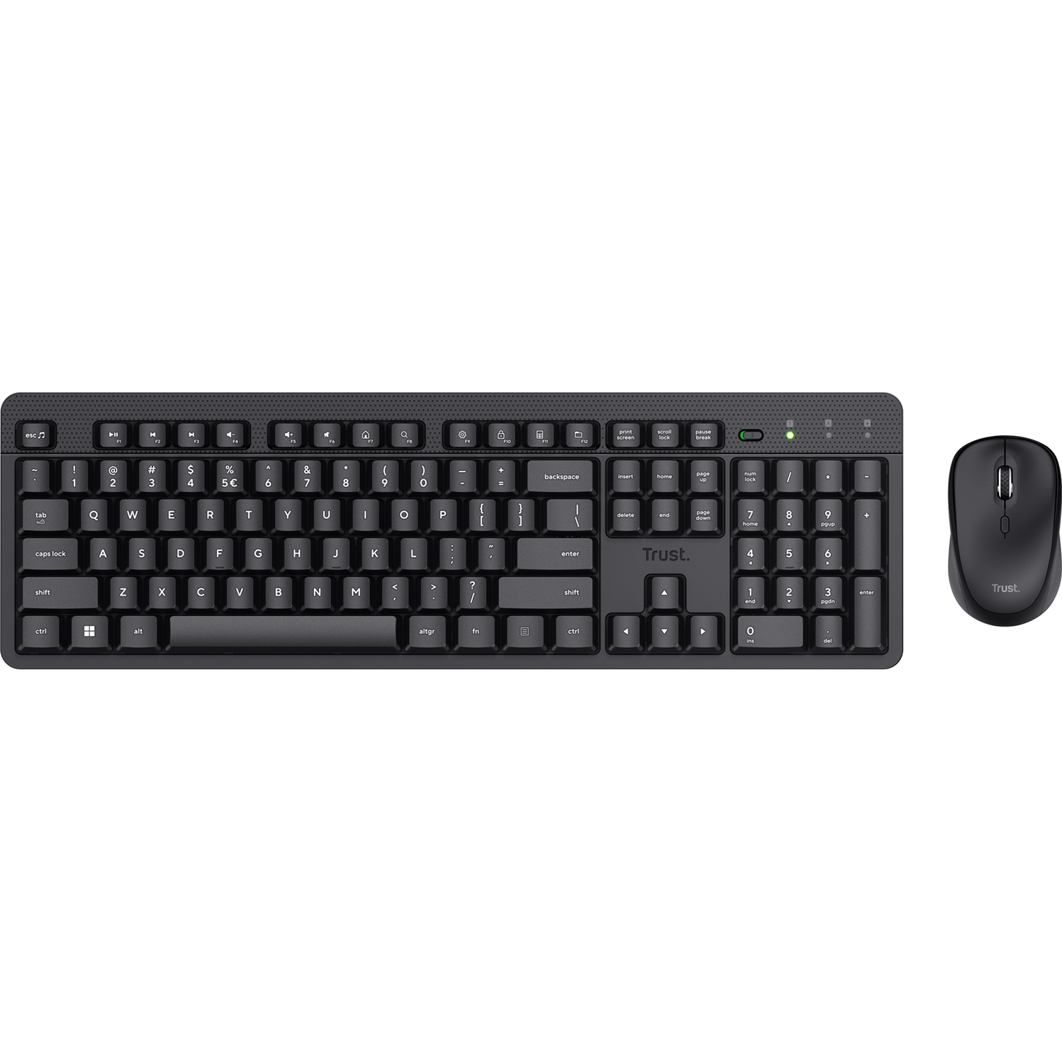 Trust Ody II Wireless Keyboard + Mouse, Black