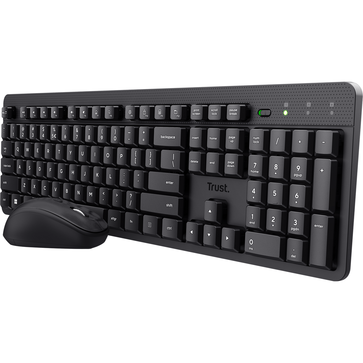 Trust Ody II Wireless Keyboard + Mouse, Black