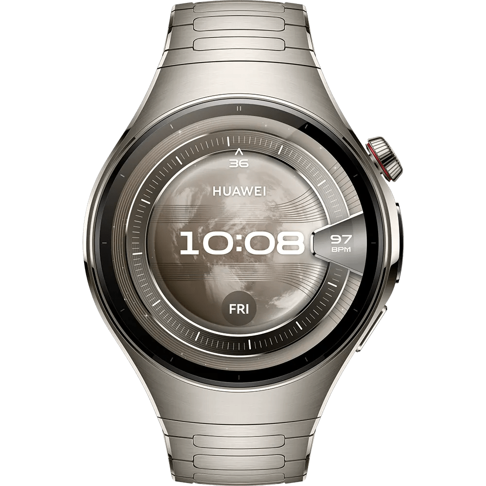 Huawei Watch 5 eSIM Smartwatch, Premium Titanium, 46 mm, Titanium