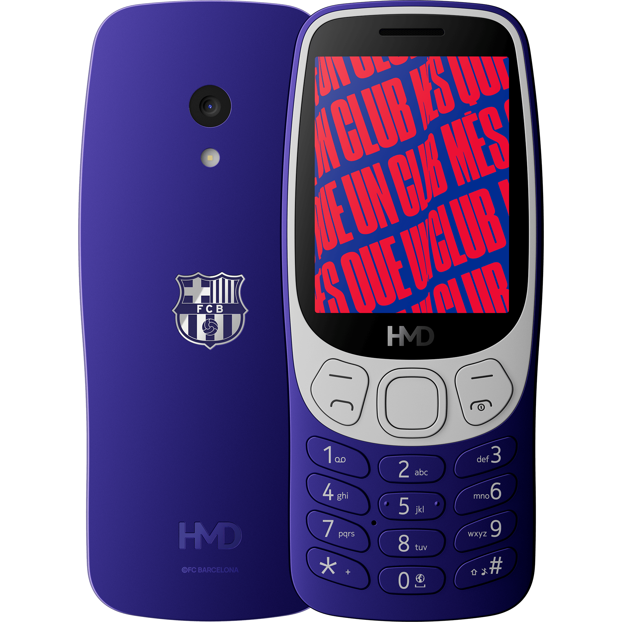 HMD Barça 3210 0.128 GB Phone, Blue