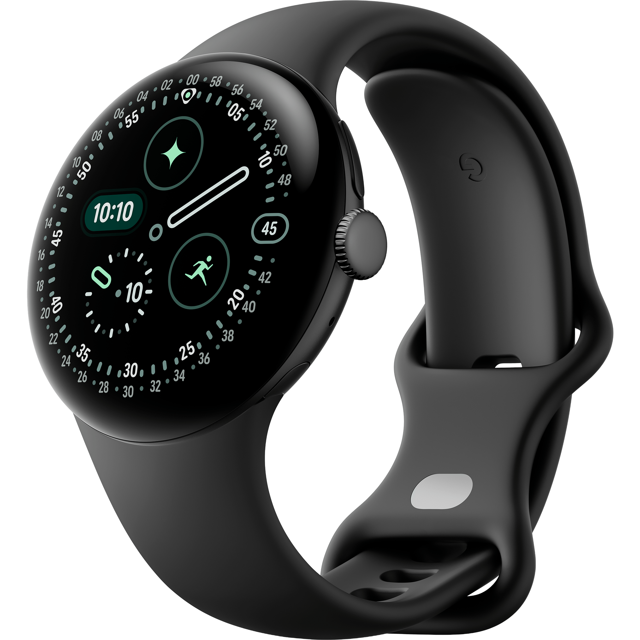 Google Pixel Watch 4 eSIM Smartwatch, 45mm, Black