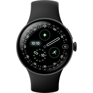 Google Pixel Watch 4 eSIM Smartwatch, 45mm, Black