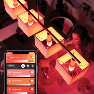 Philips Hue White & Color Ambiance E14 Smart Bulb, 2-pack
