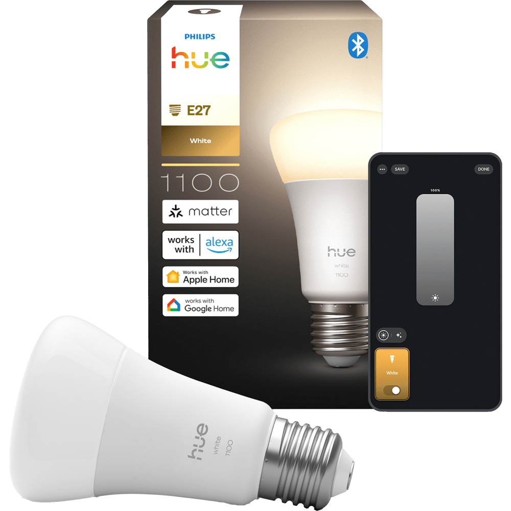 Philips Hue White E27 Smart Bulb