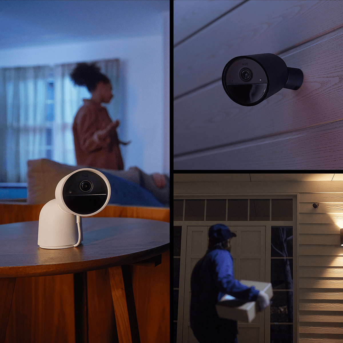 Philips Hue Secure Wired Security Camera, White