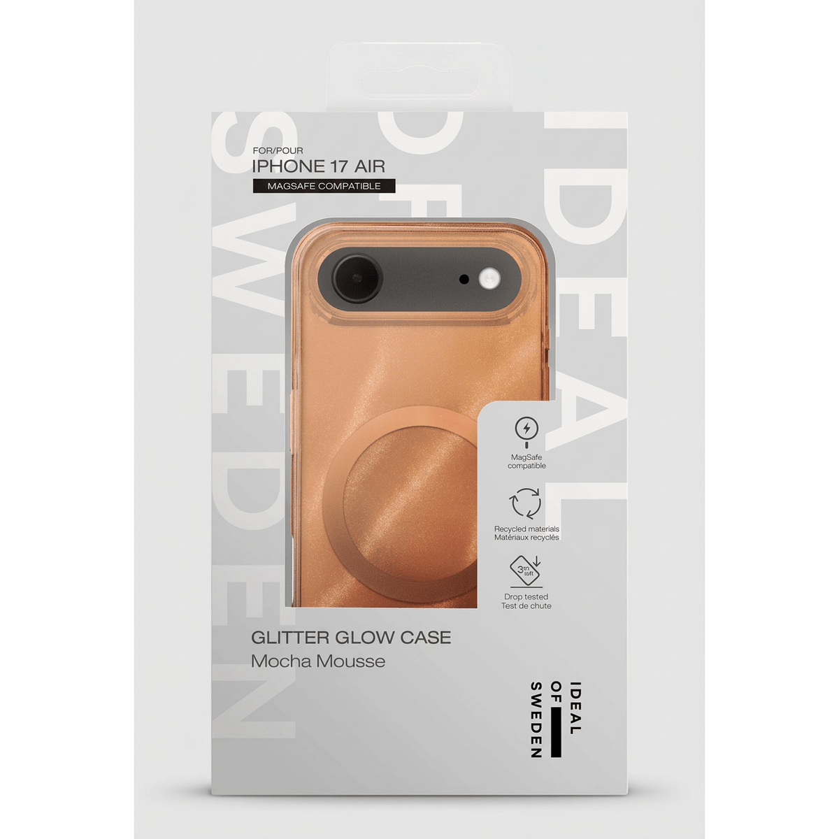 iDeal of Sweden Clear Case MagSafe for iPhone 17 Air, Mocha Mousse