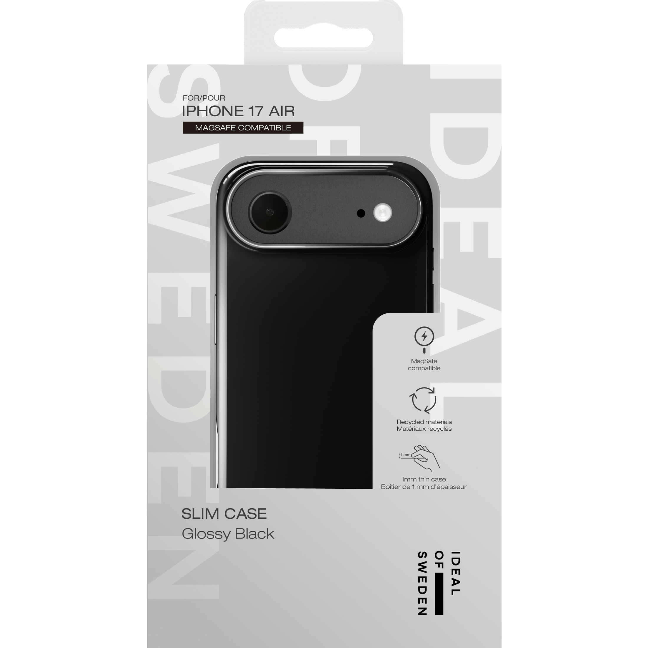 iDeal of Sweden Slim Case MagSafe for iPhone 17 Air, Glossy Black