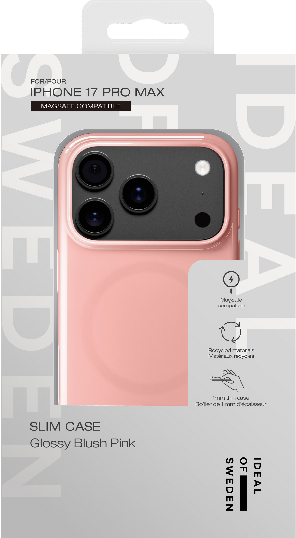 iDeal of Sweden Slim Case MagSafe for Apple iPhone 17 Pro Max, Glossy Blush Pink