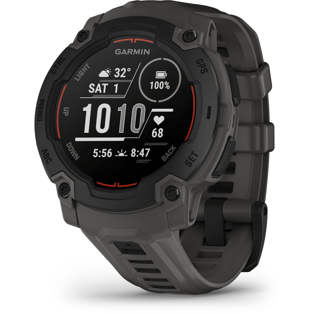Garmin Instinct E 45mm Smartwatch, Black/Charcoal