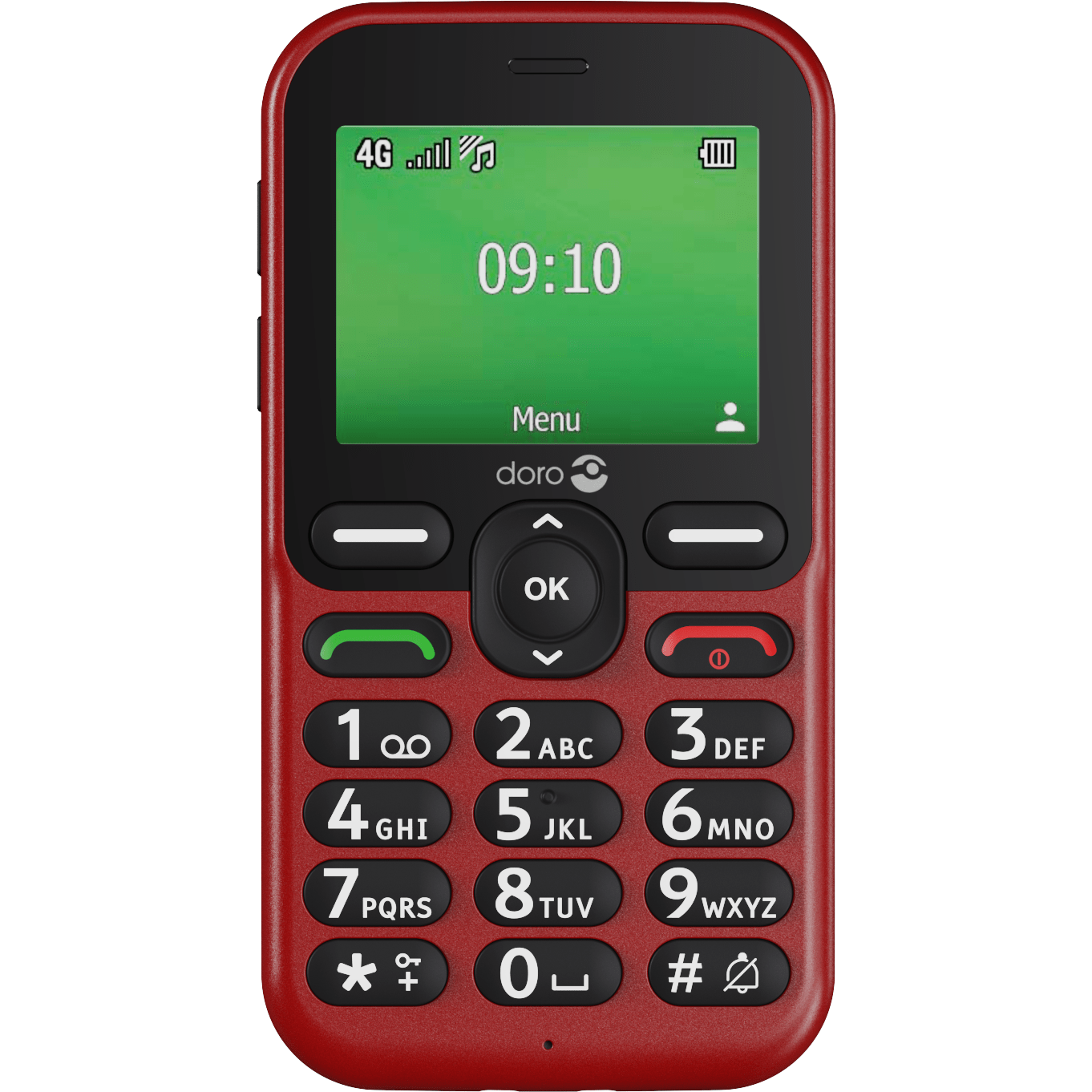 Doro Leva E11 Basic Phone, Red