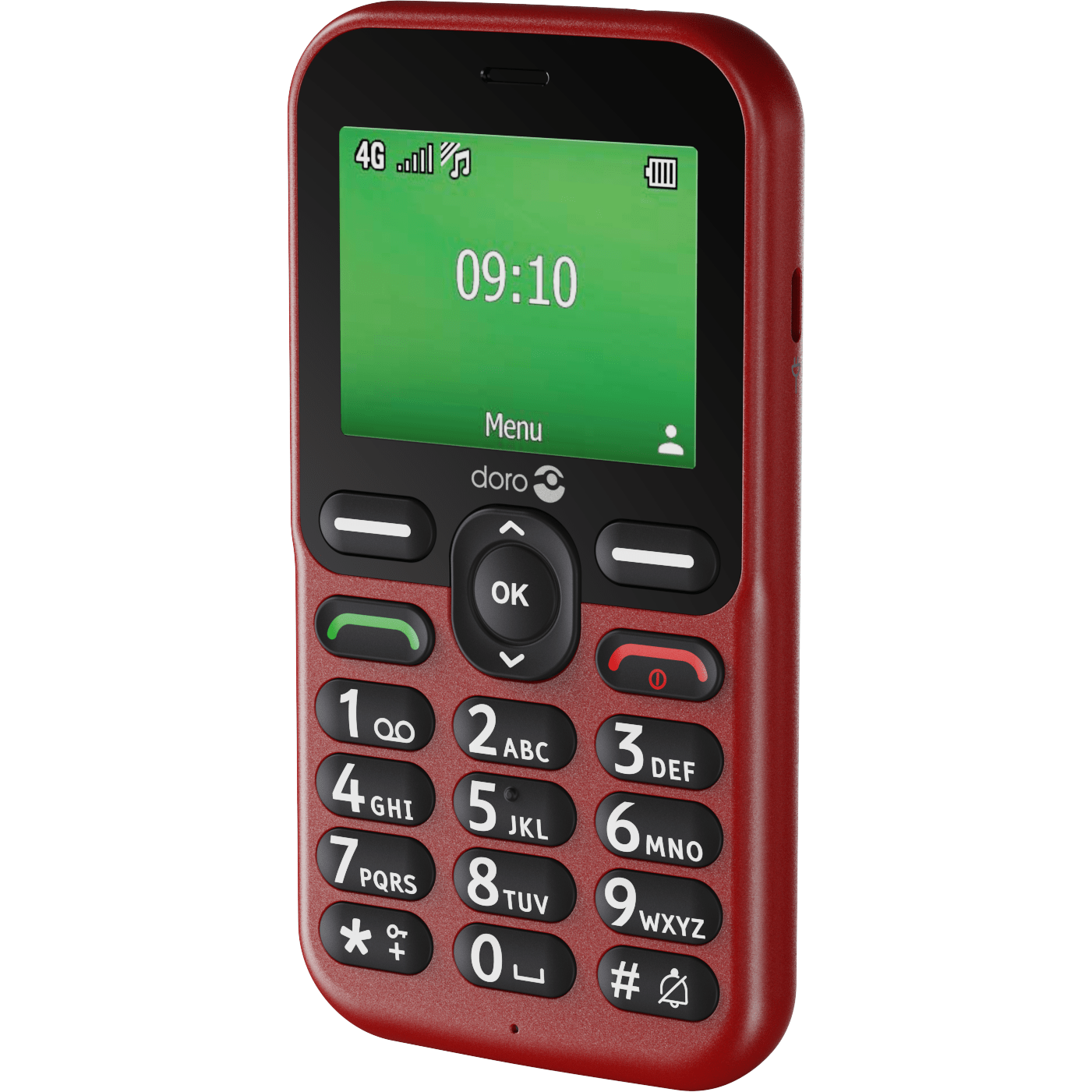 Doro Leva E11 Basic Phone, Red