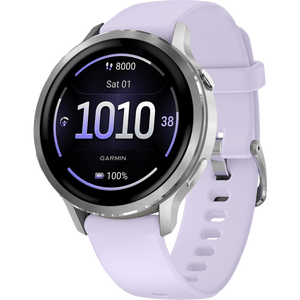 Garmin Venu 4 41mm Smartwatch, Silver and Purple