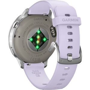 Garmin Venu 4 41mm Smartwatch, Silver and Purple