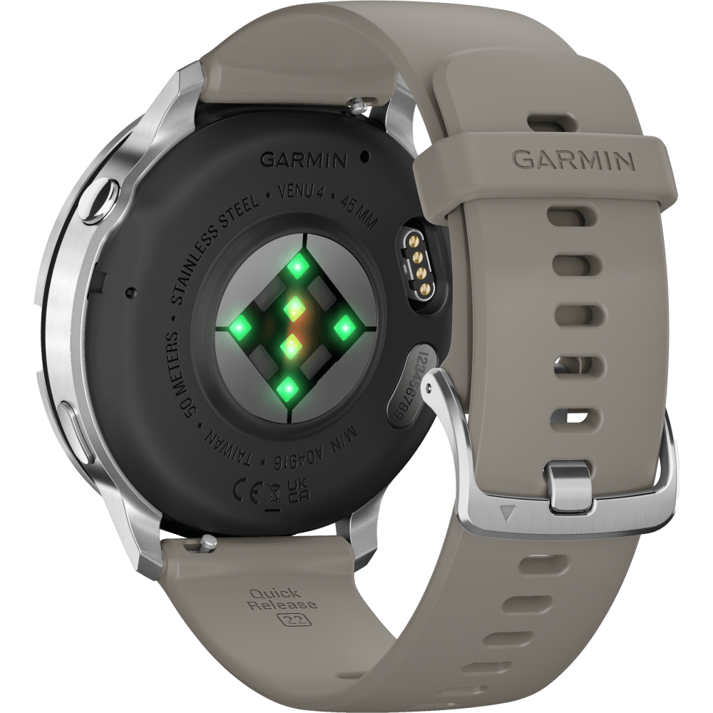 Garmin Venu 4 Smartwatch, 45mm, Silver-grey