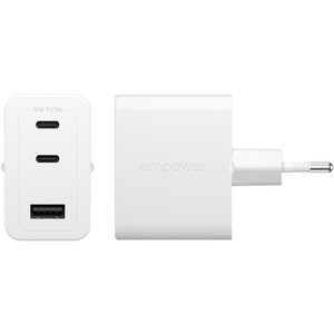 Empower Turbo 70W Charger 2 x USB-C+USB-A White